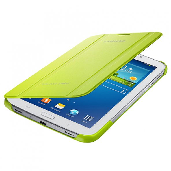 Galaxy Tab 3 7.0" T210 Bookcover Kılıf Yeşil EF-BT210BGEGWW