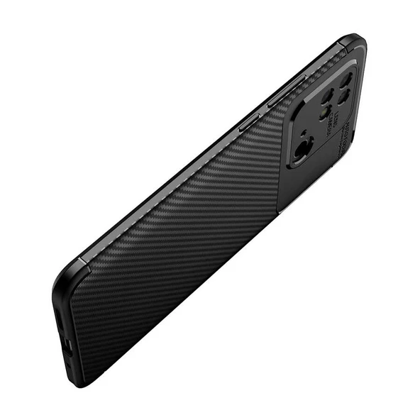 Xiaomi Poco C40 Kılıf Zore Negro Karbon Tasarım Silikon Kılıf - 12