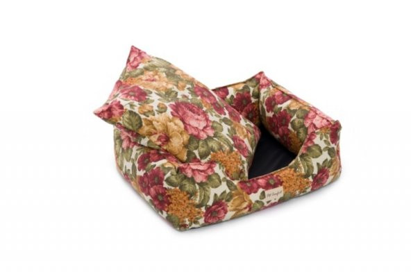 Pet Comfort Alpha Merta Gül Desenli Kedi ve Köpek Yatağı S 50x60cm - 12