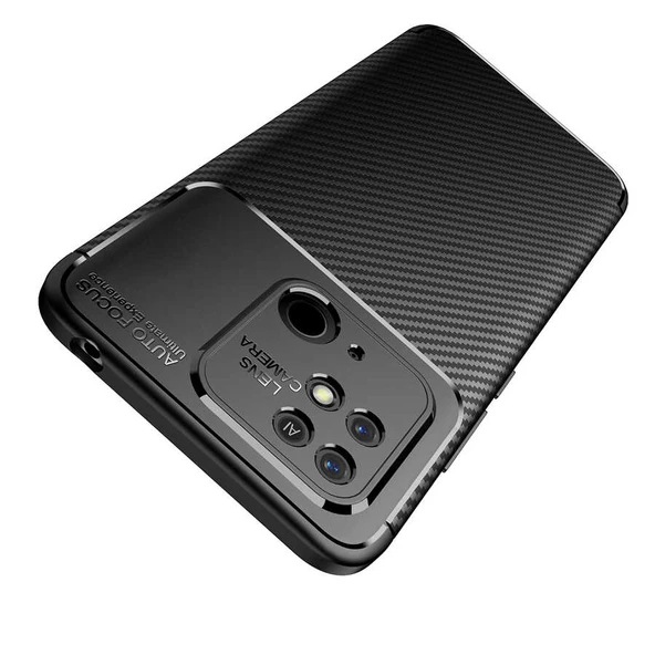 Xiaomi Poco C40 Kılıf Zore Negro Karbon Tasarım Silikon Kılıf - 7