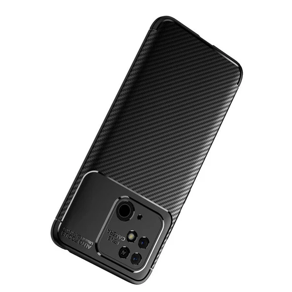 Xiaomi Poco C40 Kılıf Zore Negro Karbon Tasarım Silikon Kılıf - 8