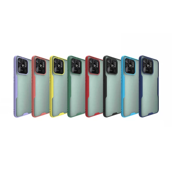 Xiaomi Poco C40 Kılıf Parfe Kenarları Pastel Renk Silikon Kılıf - Resim 9