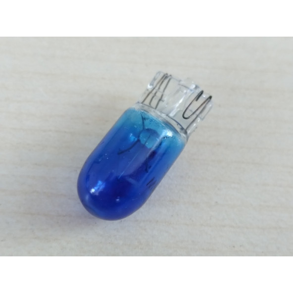 T10 DİPSİZ AMPUL (İTHAL) BUZ MAVİSİ 12V (2ADET FİYATI) T10 PARK, SİNYAL, PLAKA, GERİ VİTES AMPULU - 3