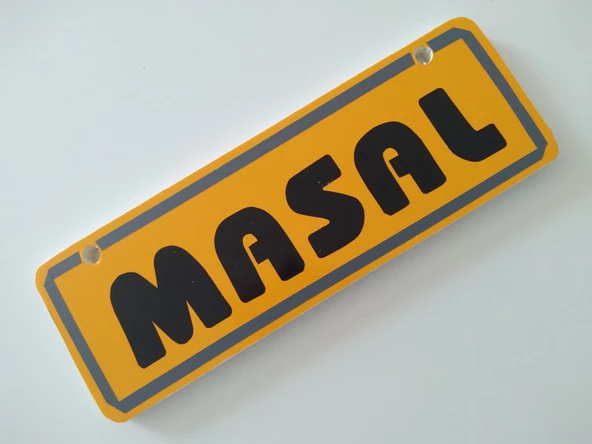 DEKOR LEVHA VANTUZLU KİŞİYE ÖZEL (22x7,5cm) İSİMLİK, DEKOR PLAKA, ASMA TABELA - 5