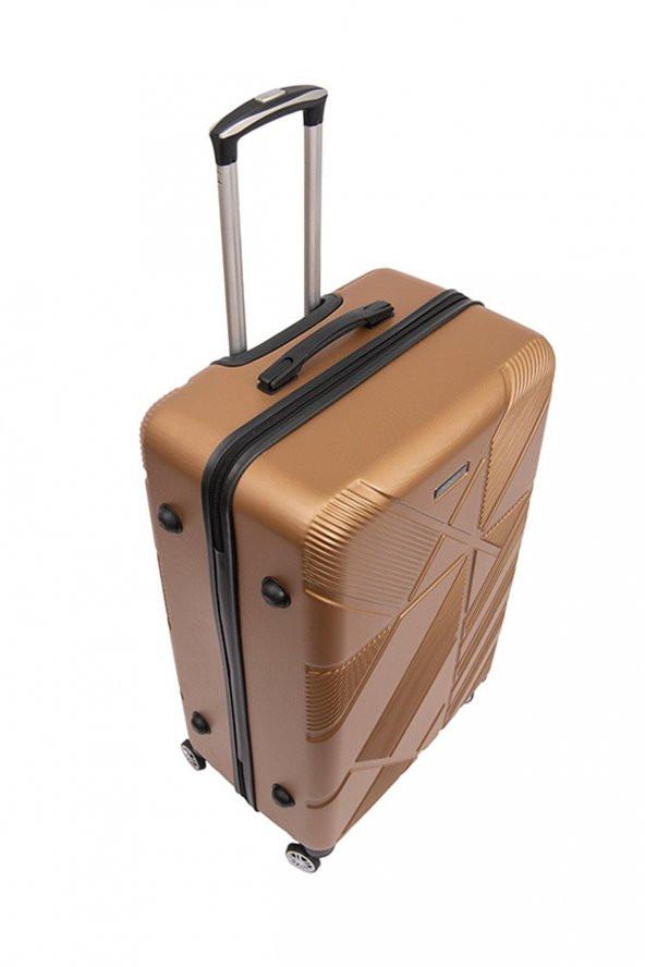 Moda Mv-08 Gold Abs Plastik Valiz Orta Boy