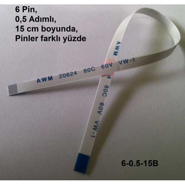 ASUS A54C A54HR A54L A54LY Power flex kablosu Anakart- buton arası 6-0.5-15B-16