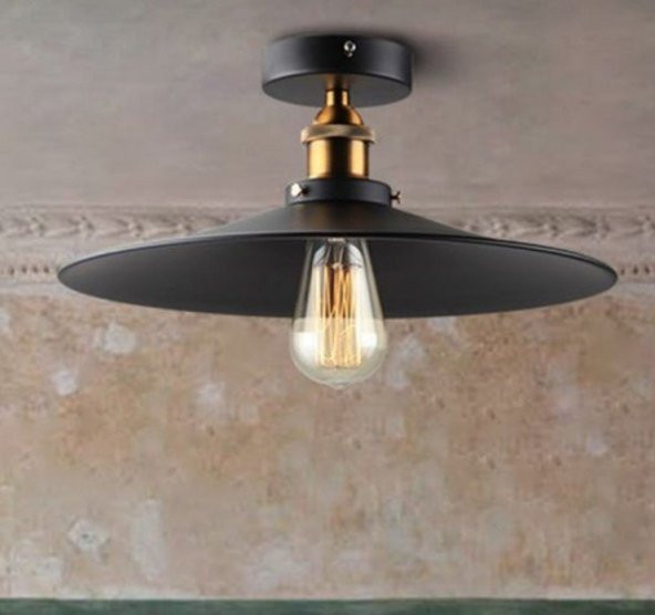 mylights retro  rustik  40 cm metal plofonyer tavan avize