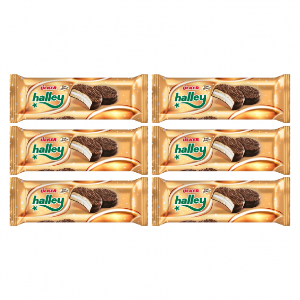 Ülker Halley 240 gr Çikolata Kaplı Bisküvi x 6 Adet