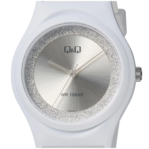 Q&Q VQ86J026Y Su Geçirmez Silikon Kordonlu Kadın Kol Saati - 3