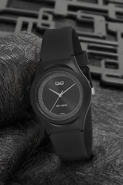 Q&Q VQ86J029Y Su Geçirmez Silikon Kordonlu Kadın Kol Saati - 2
