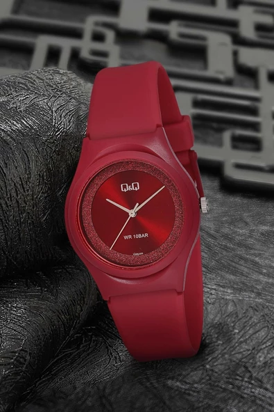 Q&Q VQ86J030Y Su Geçirmez Silikon Kordonlu Kadın Kol Saati - 2
