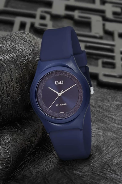 Q&Q VQ86J031Y Su Geçirmez Silikon Kordonlu Kadın Kol Saati - 2