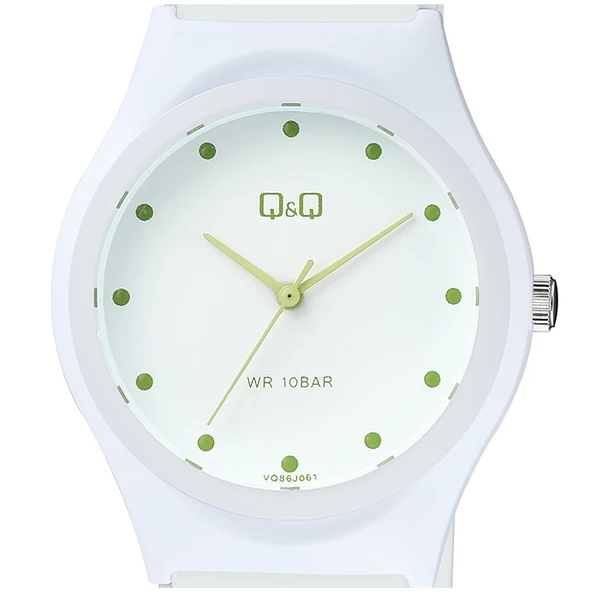 Q&Q VQ86J061Y Su Geçirmez Silikon Kordonlu Kadın Kol Saati - 3
