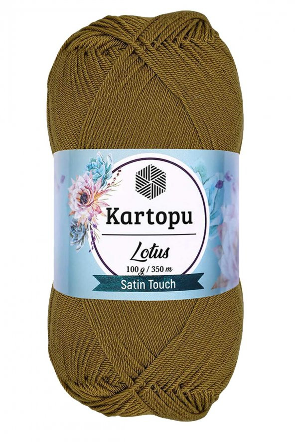 Lotus Bikini Büstiyer Bluz Örgü İpi  K484 Yağ Yeşili - 1