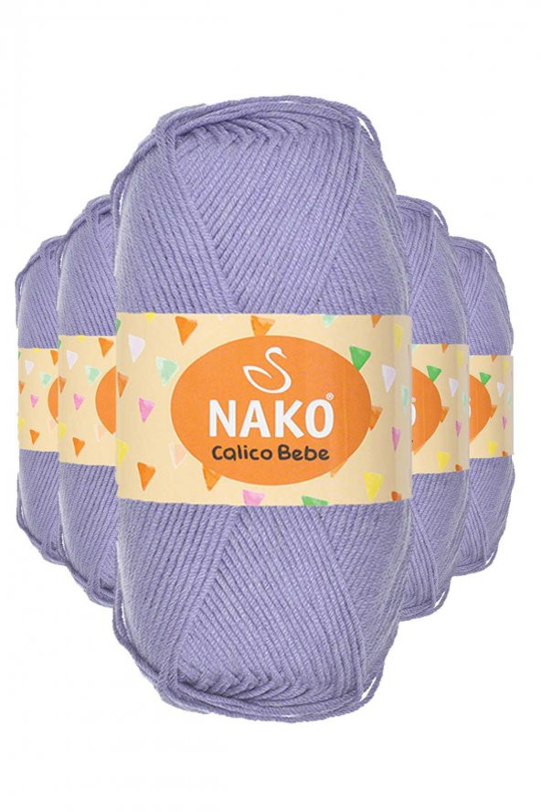 5 Adet Calico Bebe Pamuklu Bebek Ve Battaniye Örgü Ipi 13284 - 1
