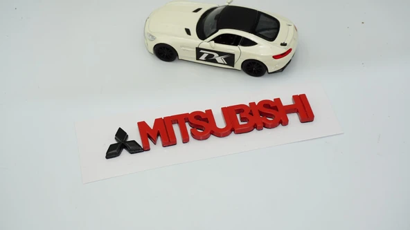 DK Tuning Mitsubishi Bagaj Siyah Kırmızı Logo Arma - 3