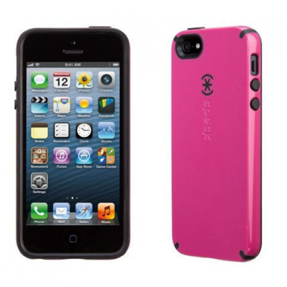 Speck CandyShell iPhone SE/5S/5 Sert Kılıf Pembe -Siyah SPK-A1815