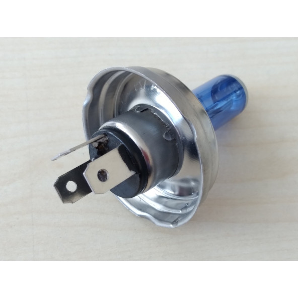 H4 AMPUL BEYAZ IŞIK TABLALI 12V 100/90W HELOGEN (TANE FİYATI) MURAT 124, MURAT 131,ANADOL,  (H4 FAR AMPULÜ) - 2