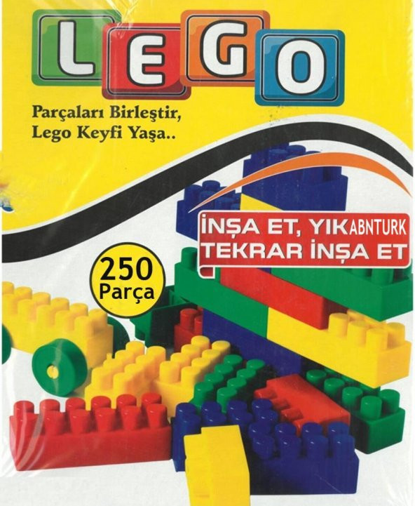 300 parça Lego Seti Eğitici Yaratıcı Ufuk Açar,Zeka Geliştirip Beceri Kazandır Bina,Araba,Tren Setli - 8