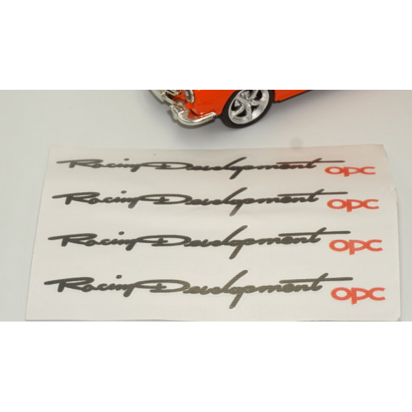 Opel OPC Kapı Açma Kolu Racing Devolopment Sticker Seti - Resim 3