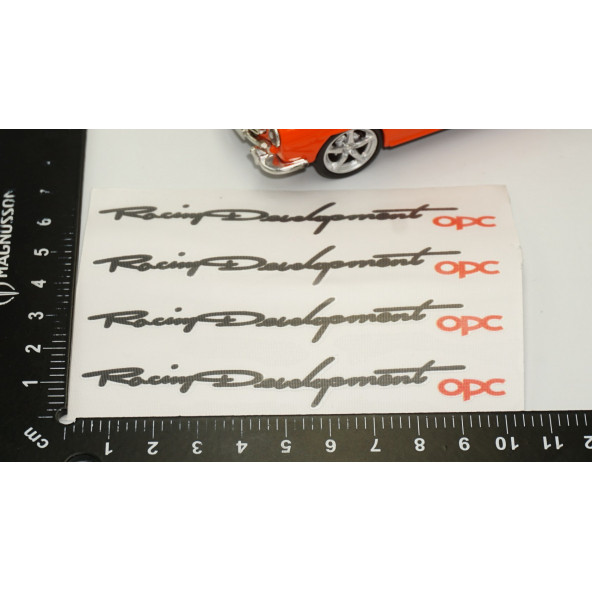 Opel OPC Kapı Açma Kolu Racing Devolopment Sticker Seti - Resim 4