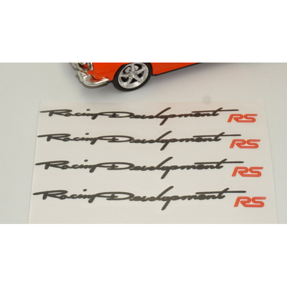 Renault RS Kapı Açma Kolu Racing Devolopment Sticker Seti - Resim 2