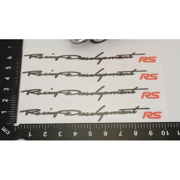 Renault RS Kapı Açma Kolu Racing Devolopment Sticker Seti - Resim 3
