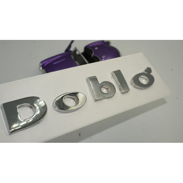 Fiat Doblo Bagaj Krom Metal 3M 3D Yazı Logo Amblem