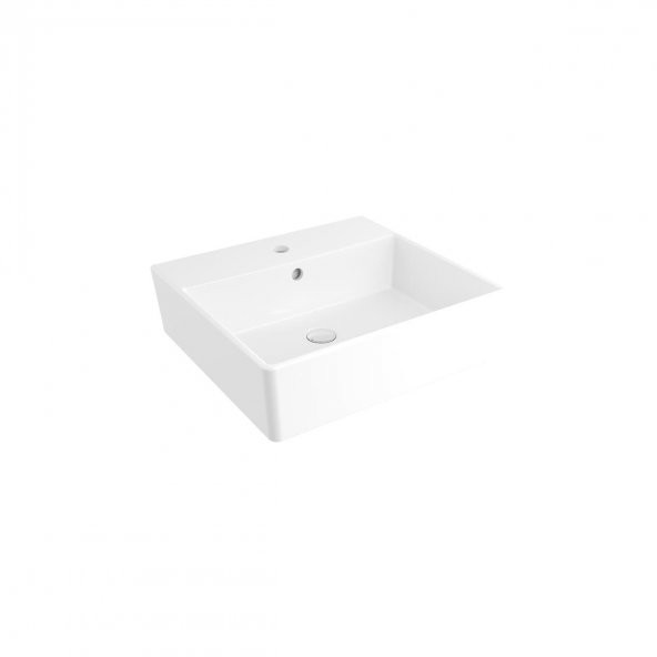 Bocchi Milano 50 cm Parlak Beyaz Banyo ve Tuvalet Lavabo