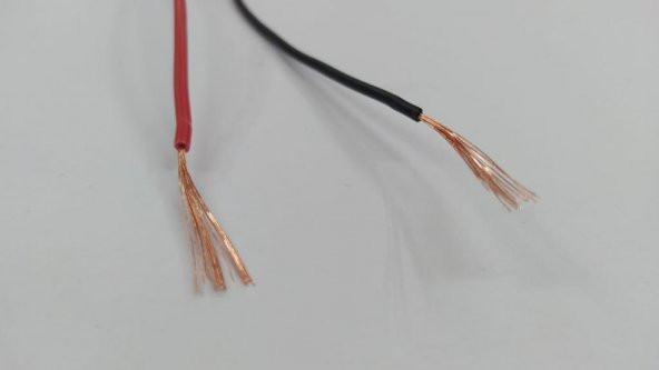 NYAF Montaj Kablosu 0.35 mm - Kırmızı+Siyah - 5 Metre - Resim 3