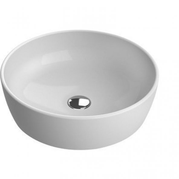 Turkuaz Cerastyle One Lavabo 46 cm Yuvarlak Çanak Tezgah Üstü