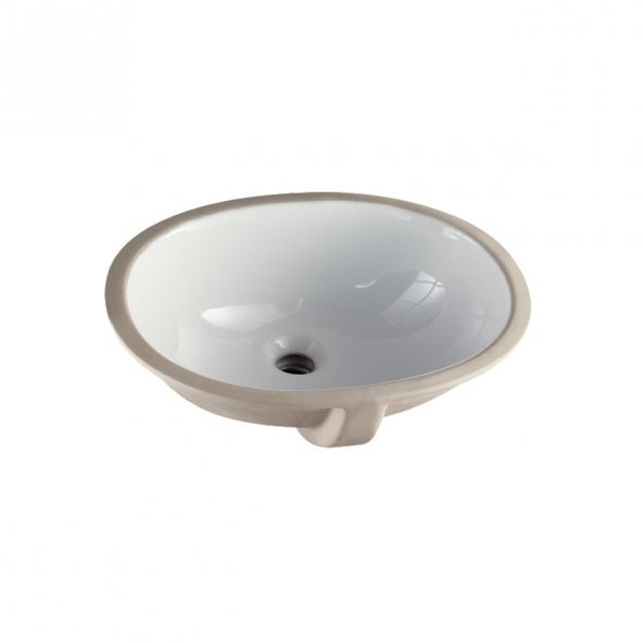 Turkuaz Cerastyle Tezgah Altı Hilton Yapıştırma Lavabo 55x43 cm