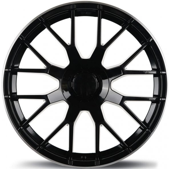 EMR-20162-04 9.5x20" -5x112 ET43 66.6 Matt Black Lip Diamond Jant (4 Adet) - 2