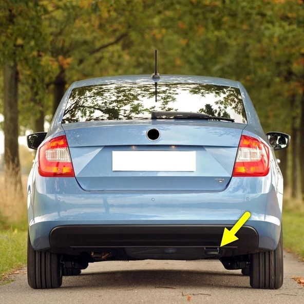 Skoda Rapid 2012-2020 Arka Çekme Kancası Çeki Demiri Kapağı 5JH803663