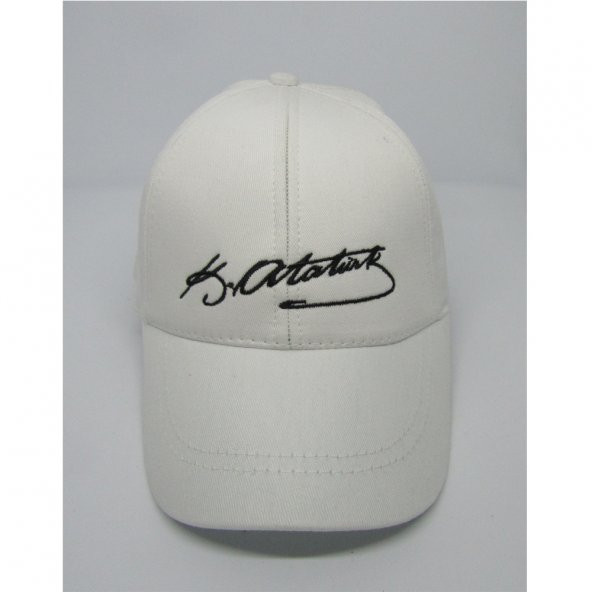 salarticaret beyaz atatürk şapka unisex model ayarlanabilir