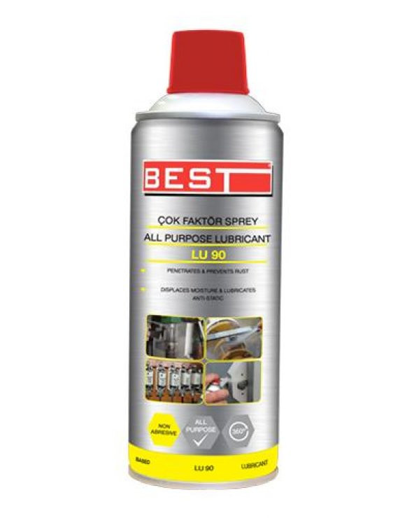 Best LU-90 Çok Faktörlü Genel Amaçlı Yağlayıcı Sprey 400 ml