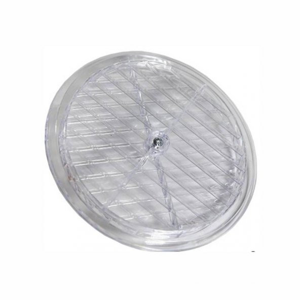 Doğalgaz Havalandırma Yuvarlak Mutfak Cam Menfezi Şeffaf 18 cm - 3