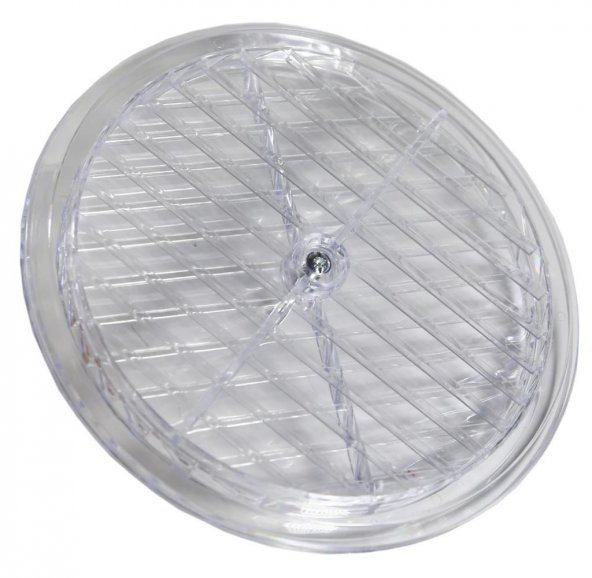Doğalgaz Havalandırma Yuvarlak Mutfak Cam Menfezi Şeffaf 18 cm - 4