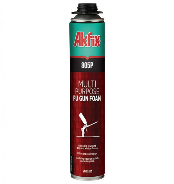 Akfix 805p Çok Amaçlı Profesyonel Pu Köpük Tabancalı 750 mL