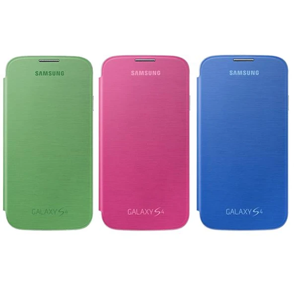 Samsung i9500 Galaxy S4 Flip Cover Orjinal Kılıf 3'lü Paket - Resim 2