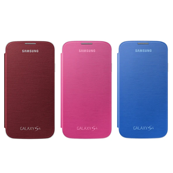 Samsung i9500 Galaxy S4 Flip Cover Orjinal Kılıf 3'lü Paket - Resim 3