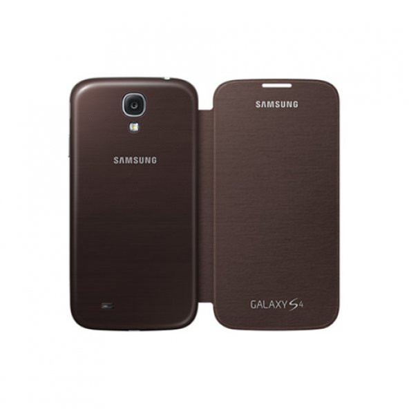 Samsung Galaxy S4 Flip Cover Orjinal Kılıf - Kahverengi EF-FI950BAEGWW (Outlet)