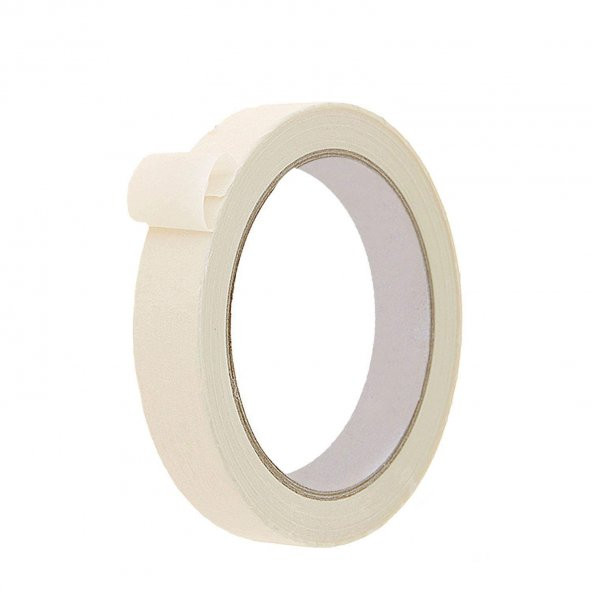 Maskeleme Bandı Kağıt Bant Beyaz 18 mm x 35 Metre