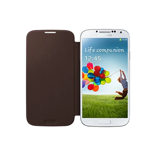 Samsung Galaxy S4 Flip Cover Orjinal Kılıf - Kahverengi EF-FI950BAEGWW