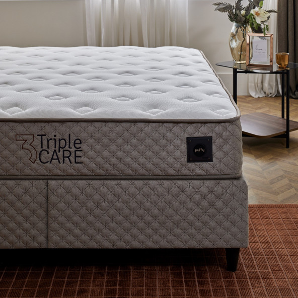 Yataş Puffy Triple Care DHT Yaylı Yatak 160x200 - 3