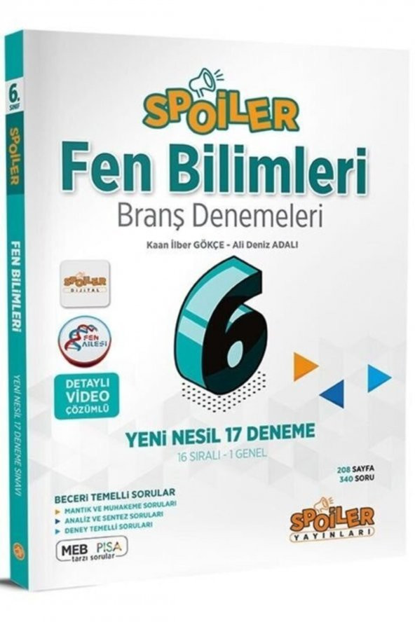 6. Sınıf Fen Bilimleri Branş Denemeleri