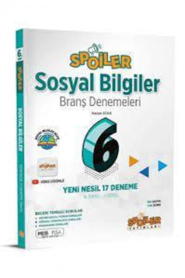 Yayınları 6.sınıf Sosyal Bilgiler Branş Denemeleri