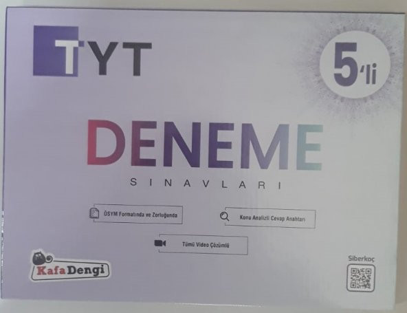KAFADENİ YAYINLARI TYT 5Lİ DENEME - 3