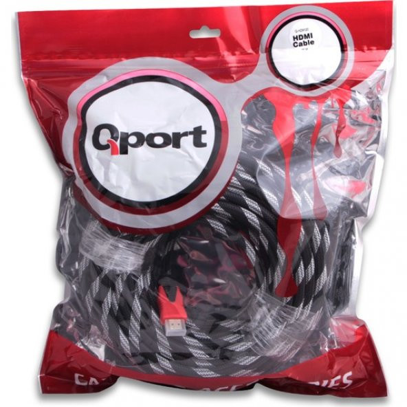 Qport HDMI to HDMI 20 M Altın Uçlu Kablo (Q-HDMI20) - 4
