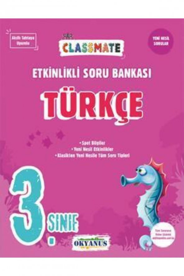 3. Sınıf Classmate Türkçe Etkinlikli Soru Bankası